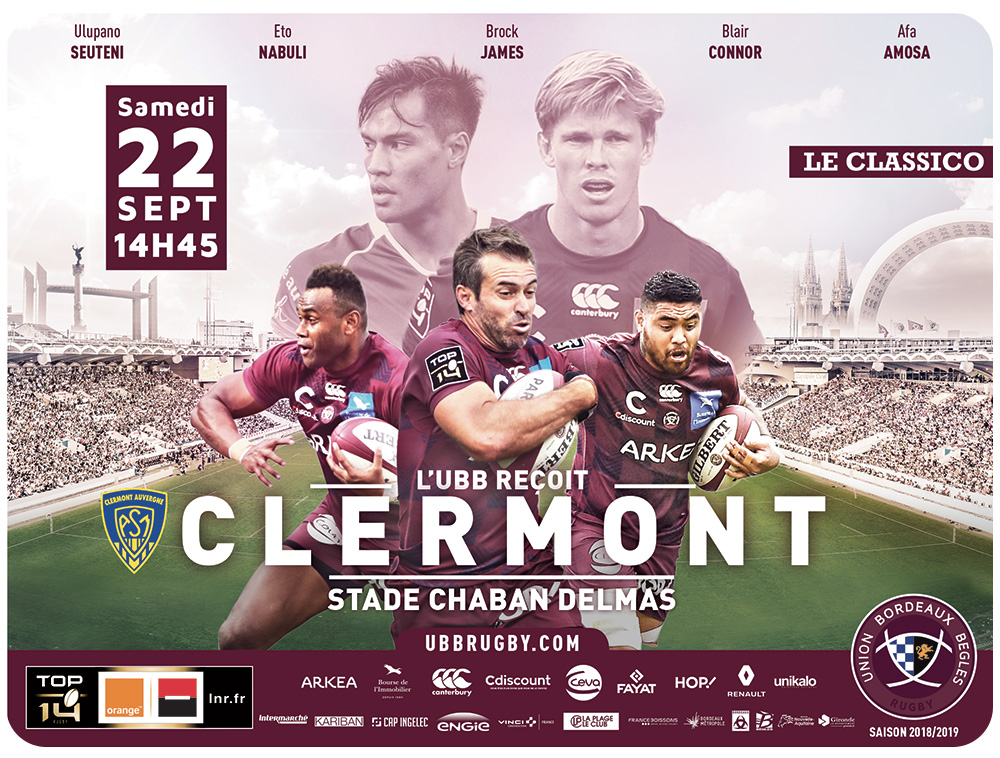 UBB - Clermont ubbrugby billets top 14 rugby